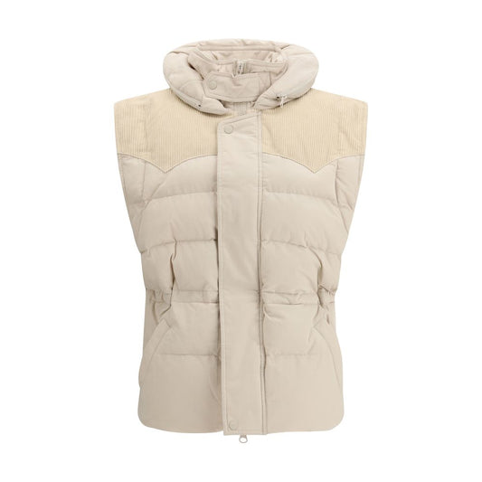Marant Etoile Beige Polyamide Sleveless Jacket 1728,72470364320,Beige,Clothing,IT36 | XS,IT38 | S,Jackets & Coats - Clothing,Marant Etoile,New with tags,Sleveless Jacket - Jackets & Coats - Clothing,Women