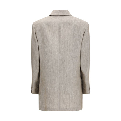 Max Mara Beige Linen Blazer 1728,72470364320,Beige,Blazers - Suits & Blazers - Clothing,Clothing,IT40 | M,IT42 | L,IT44 | L,Max Mara,New with tags,Suits & Blazers - Clothing,Women