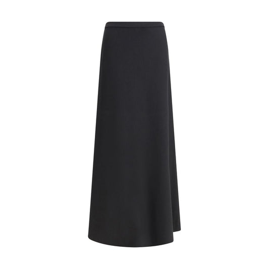 Max Mara Black Viscose Long Skirt Max Mara