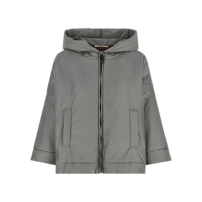 Max Mara Gray Polyester Shell Jacket
