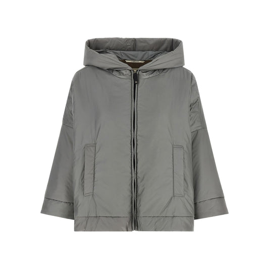 Max Mara Gray Polyester Shell Jacket