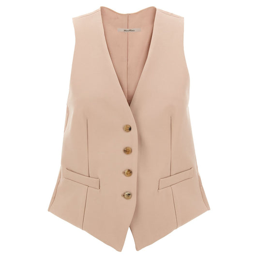 Max Mara Multicolor Acetate Sleeveless Jacket