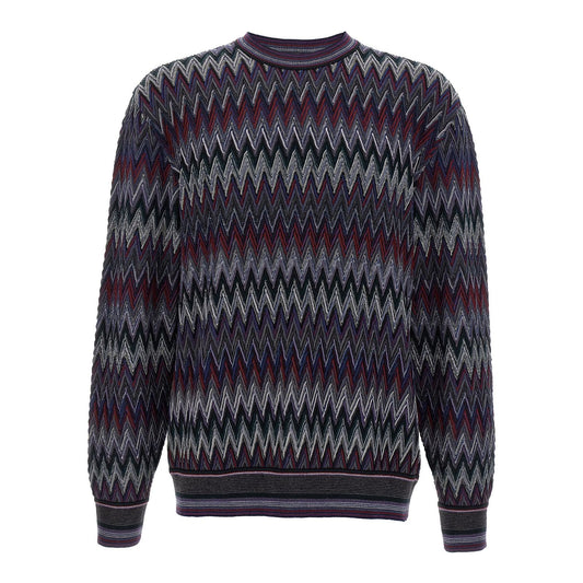 Missoni Blue Wool Cardigan
