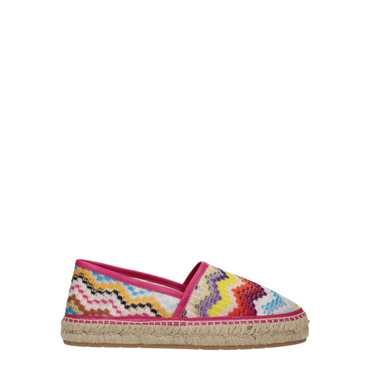 Missoni Multicolor Fabric Espadrilles 1728,75667636384,Espadrilles - Flats - Shoes,EU41/US11,Flats - Shoes,Missoni,Multicolor,New with tags,Shoes,Women