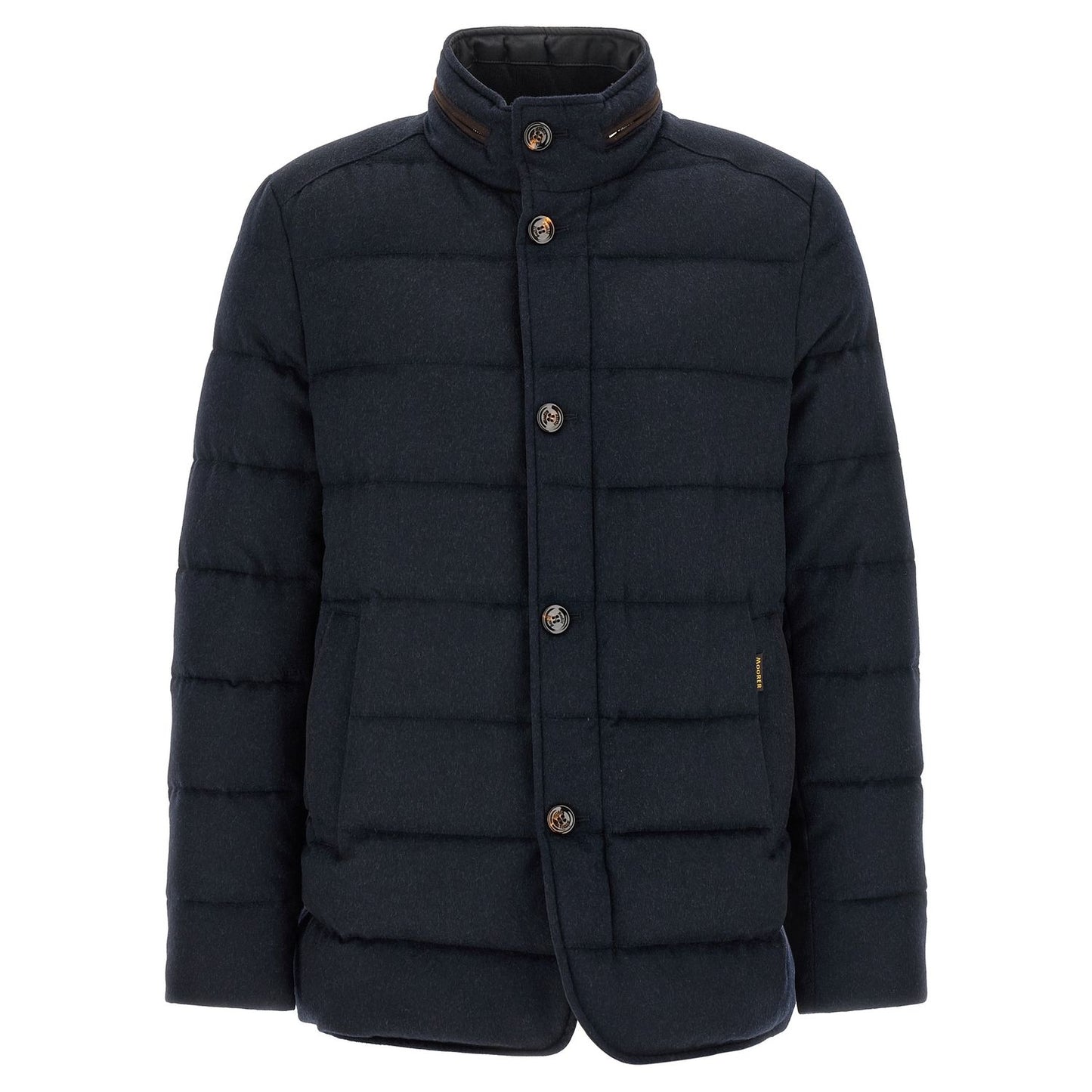 MooRER Blue Wool Full-Length Jacket