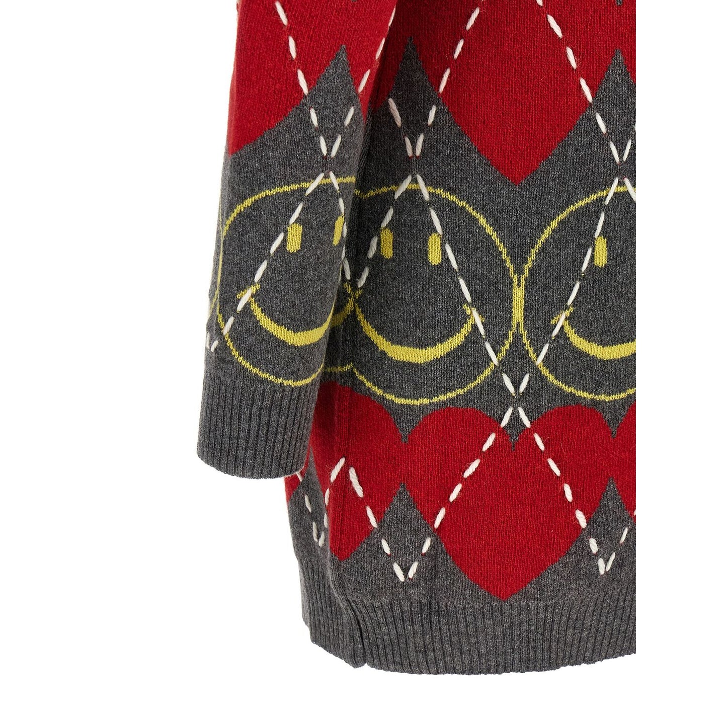 Moschino Multicolor Wool Short Dress