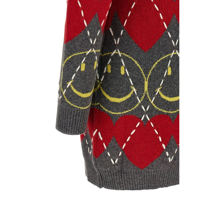 Moschino Multicolor Wool Short Dress