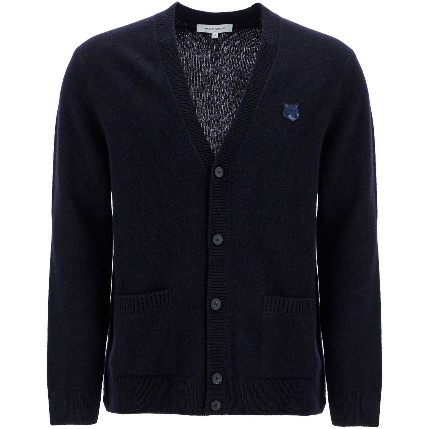 Maison Kitsune 'bold fox head wool cardigan' Knitwear Maison Kitsune