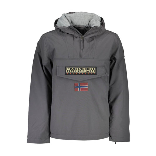 Napapijri Grigio Polyamide Men's Jacket 1728,67403481248,Clothing,Gray,L,Men,Napapijri,New with tags,S,XL,XXL
