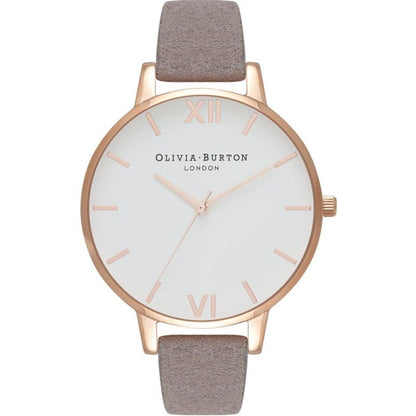 Olivia Burton Gray Artificial Leather Dress Watch Olivia Burton
