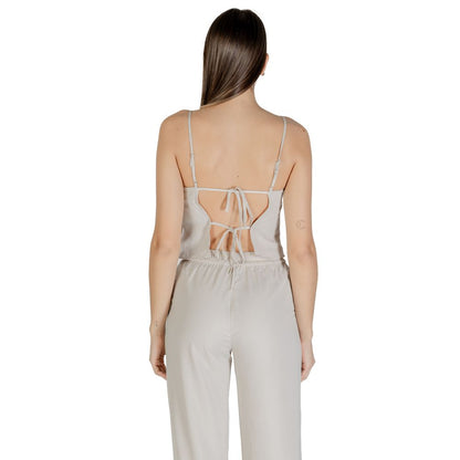 Only Beige Recycled Polyester Top