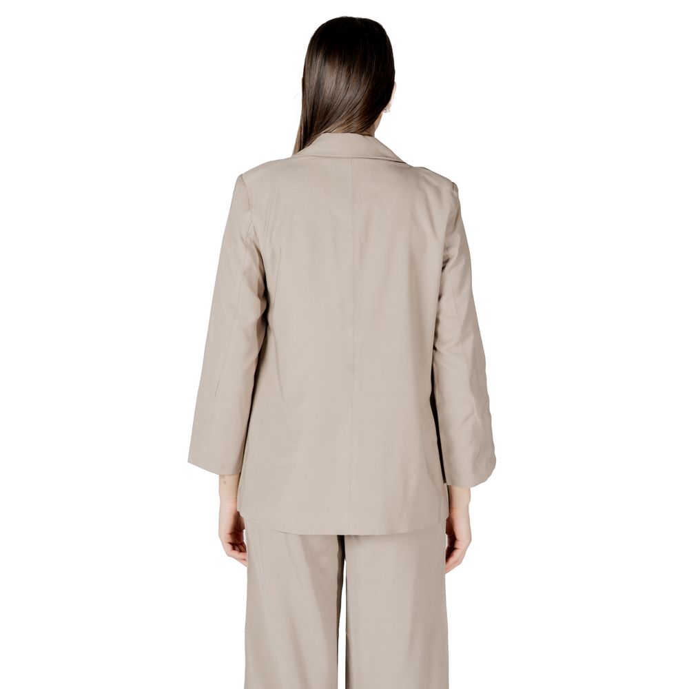 Only Beige Viscose Blazer