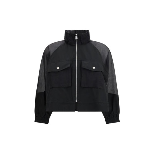 PINKO Black Polyester Shell Jacket 1728,72470364320,Black,Clothing,Jackets & Coats - Clothing,New with tags,PINKO,S,Shell Jackets - Jackets & Coats - Clothing,Women,XS