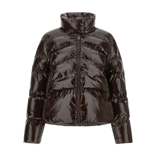 PINKO Brown Polyamide Full-Length Jacket