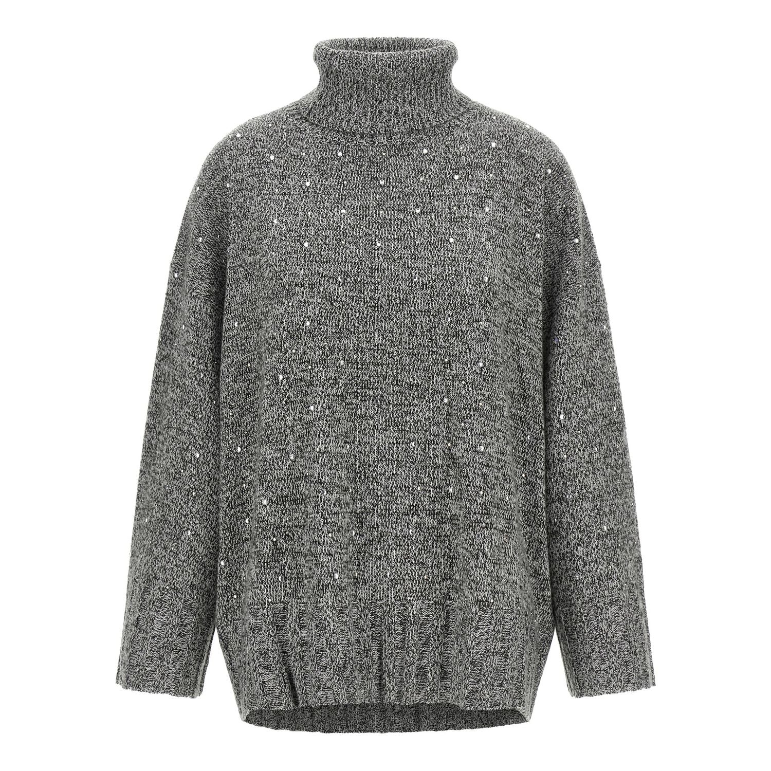 PINKO Gray Polyester Cardigan