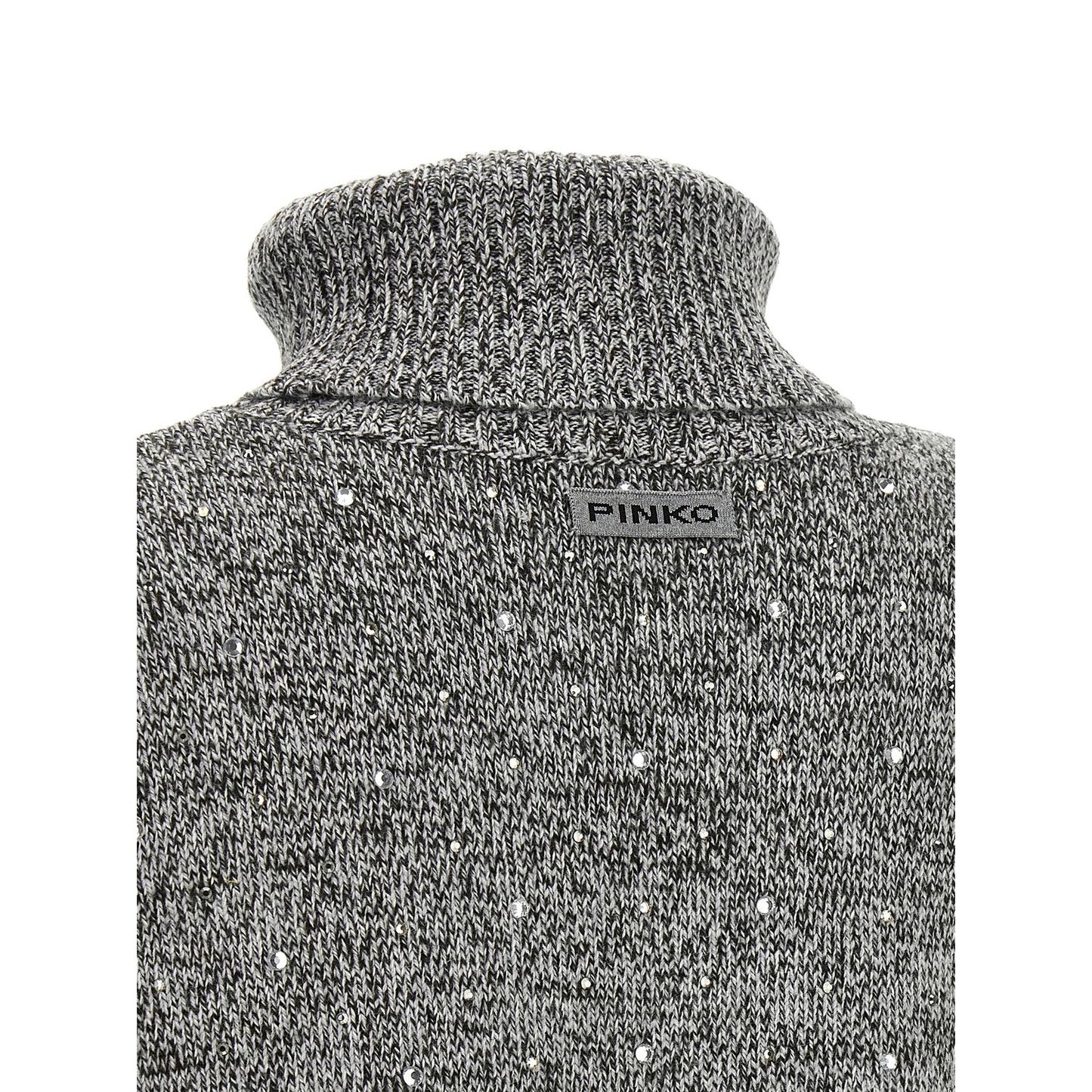 PINKO Gray Polyester Cardigan