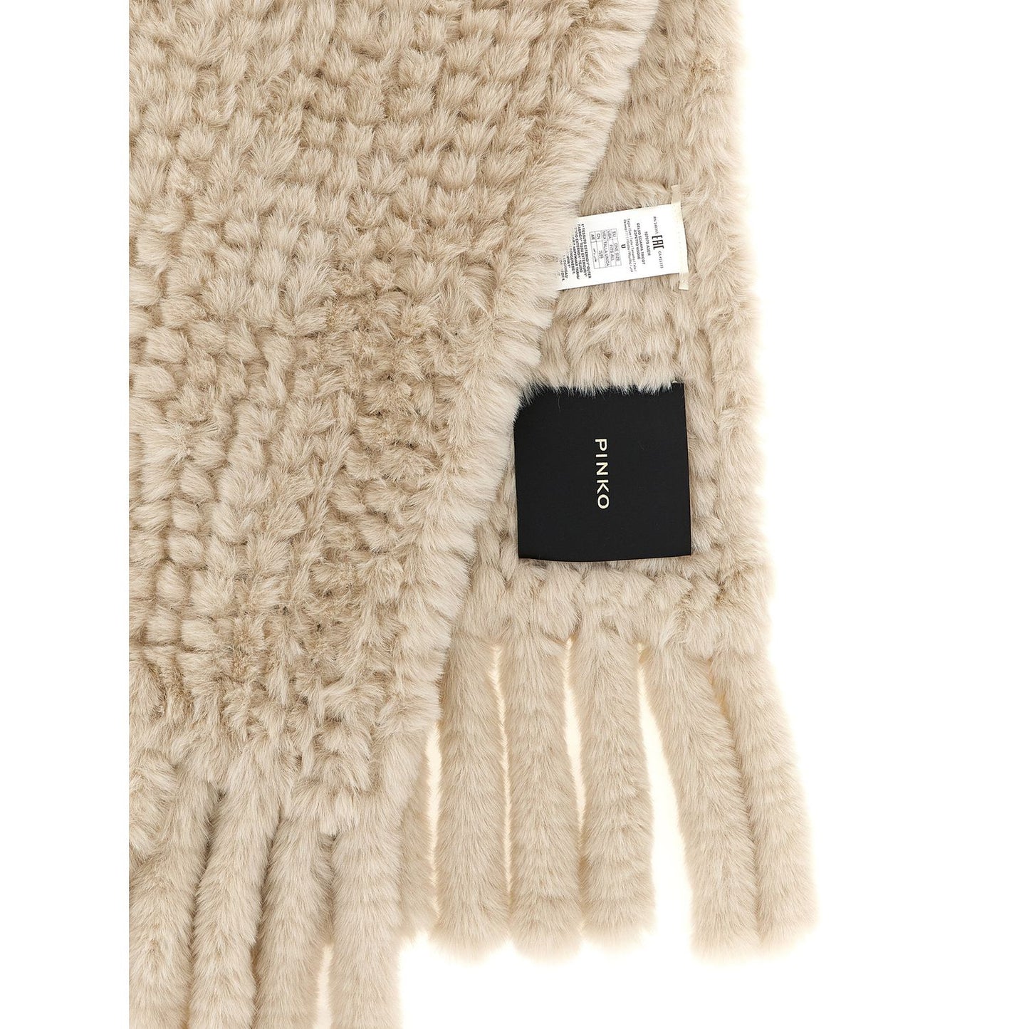 PINKO Gray Polyester Scarf