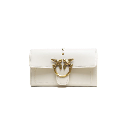 PINKO White Leather One Simply Love Mini Bag PINKO