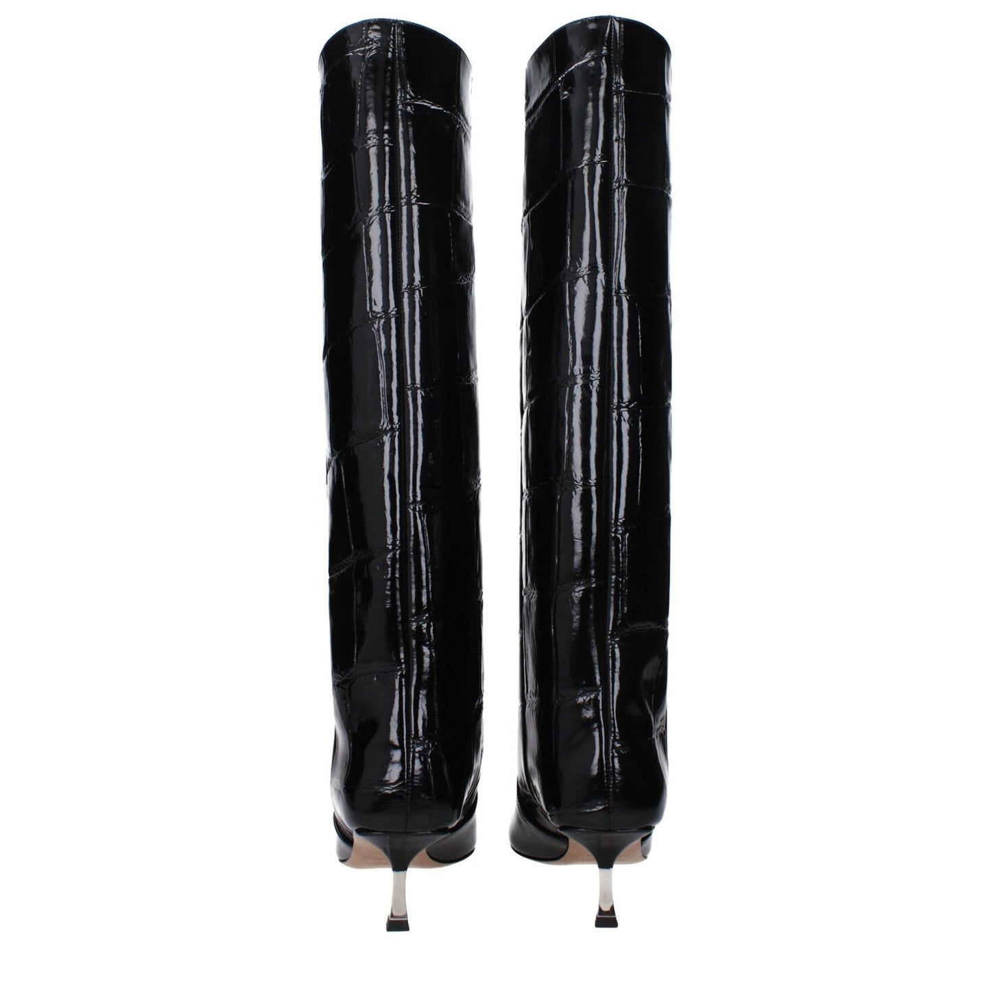 Paris Texas Black Leather Boots