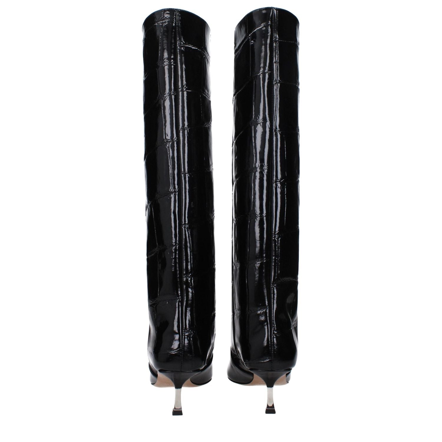 Paris Texas Black Leather Boots