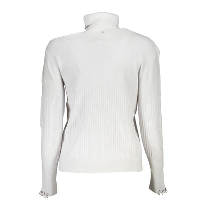 Patrizia Pepe Grigio Poliammide Women Sweater Turtleneck
