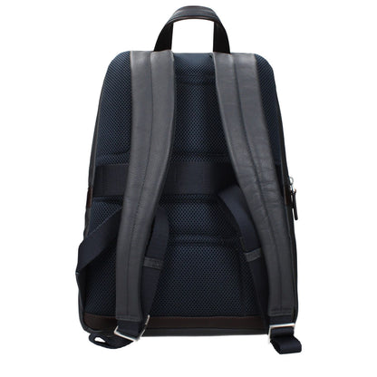Piquadro Gray Leather Backpack 1728,75667636384,Backpacks - Bags,Bags,Gray,Men,New with tags,Piquadro