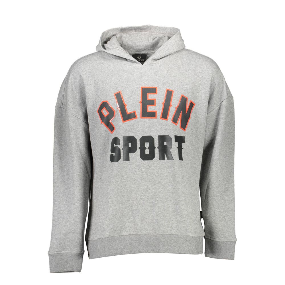 Plein Sport Grigio Cotton Men Sweatshirt