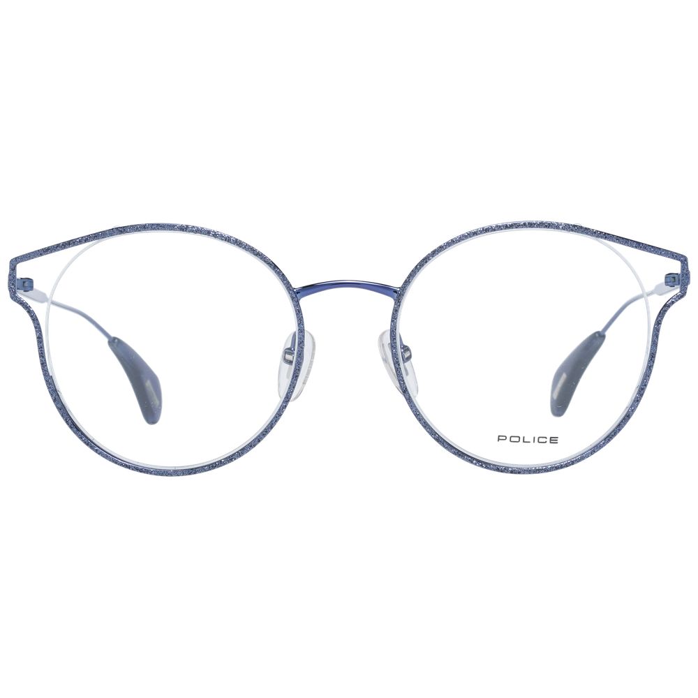 Police Blue Metal & Plastic Glasses (Frames) Police
