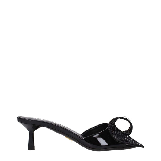 Prada Black Leather Sandals 1728,75667636384,Black,EU36.5/US6.5,EU37/US7,EU38.5/US8.5,EU38/US8,New with tags,Prada,Sandals - Shoes,Shoes,Women