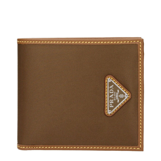 Prada Brown Fabric Wallet 1728,75667636384,Accessories,Brown,Men,New with tags,Prada,Wallets - Accessories,Wallets - Wallets - Accessories