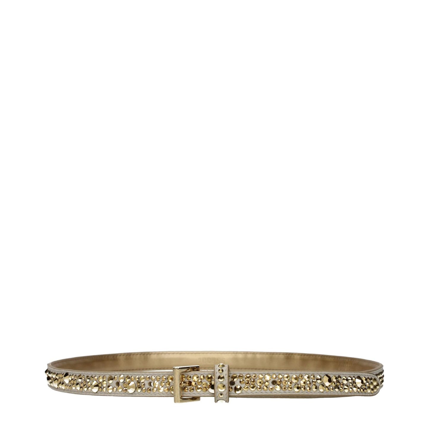 Prada Gold Leather Regular Belt 1728,75 cm / 30 Inches,75667636384,Accessories,Belts - Accessories,Gold,New with tags,Prada,Regular Belts - Belts - Accessories,Women