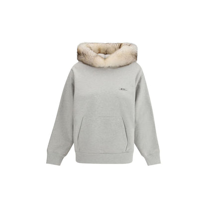 Prada Gray Cotton Sweatshirt 1728,72470364320,Clothing,Gray,New with tags,Prada,S,Sweaters - Clothing,Sweatshirts - Sweaters - Clothing,Women,XS
