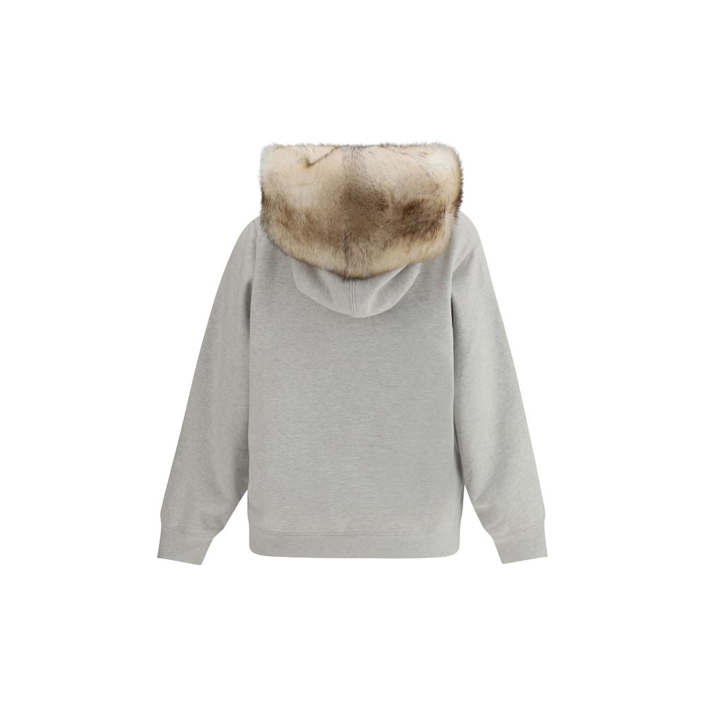 Prada Gray Cotton Sweatshirt 1728,72470364320,Clothing,Gray,New with tags,Prada,S,Sweaters - Clothing,Sweatshirts - Sweaters - Clothing,Women,XS