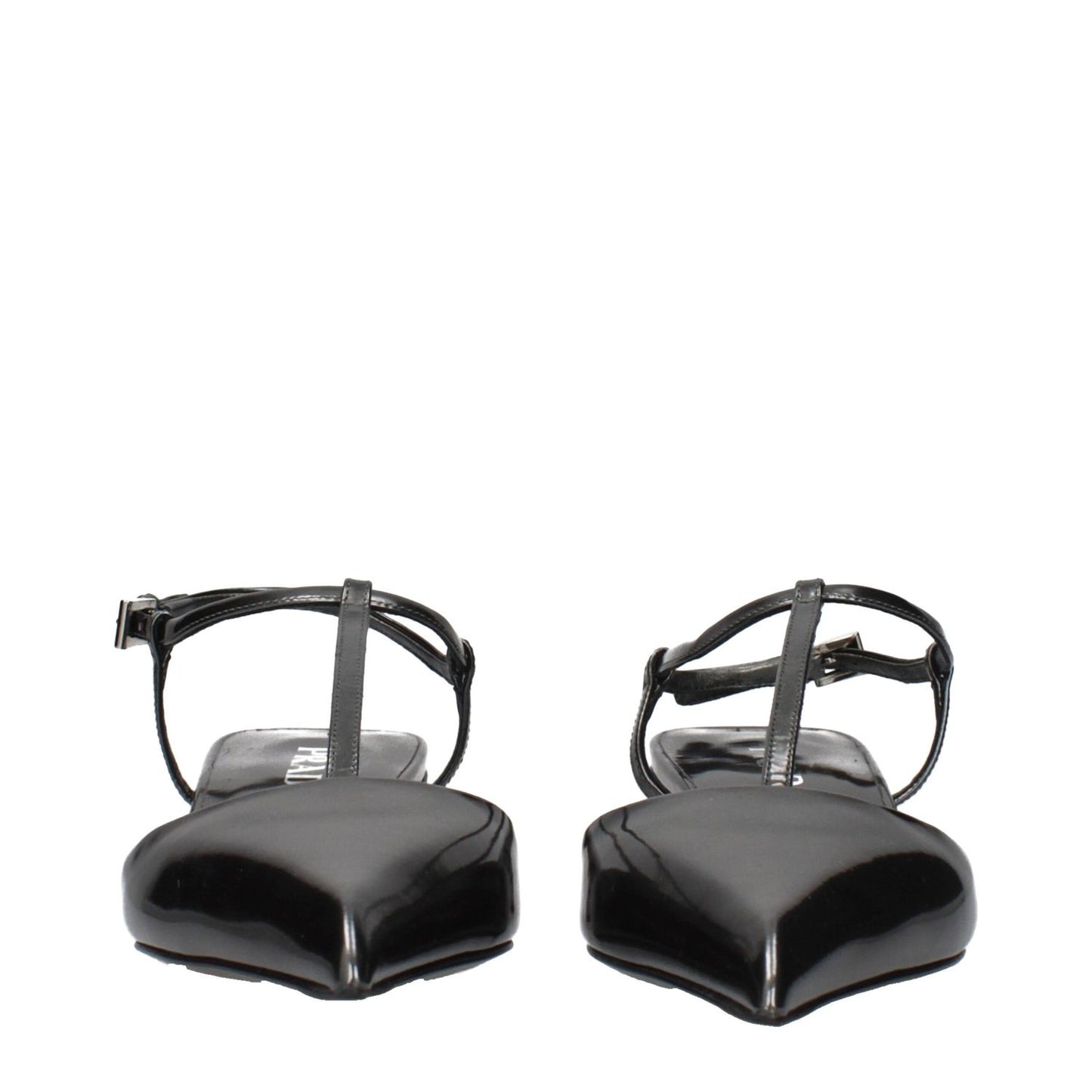 Prada Gray Leather Flat Sandals 1728,75667636384,EU36.5/US6.5,Flat - Sandals - Shoes,Gray,New with tags,Prada,Sandals - Shoes,Shoes,Women