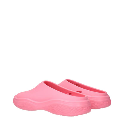 Prada Pink Cotton Slippers 1728,75667636384,EU35/US5,EU37/US7,EU39/US9,EU40/US10,EU41/US11,New with tags,Pink,Prada,Sandals - Shoes,Shoes,Slippers - Sandals - Shoes,Women