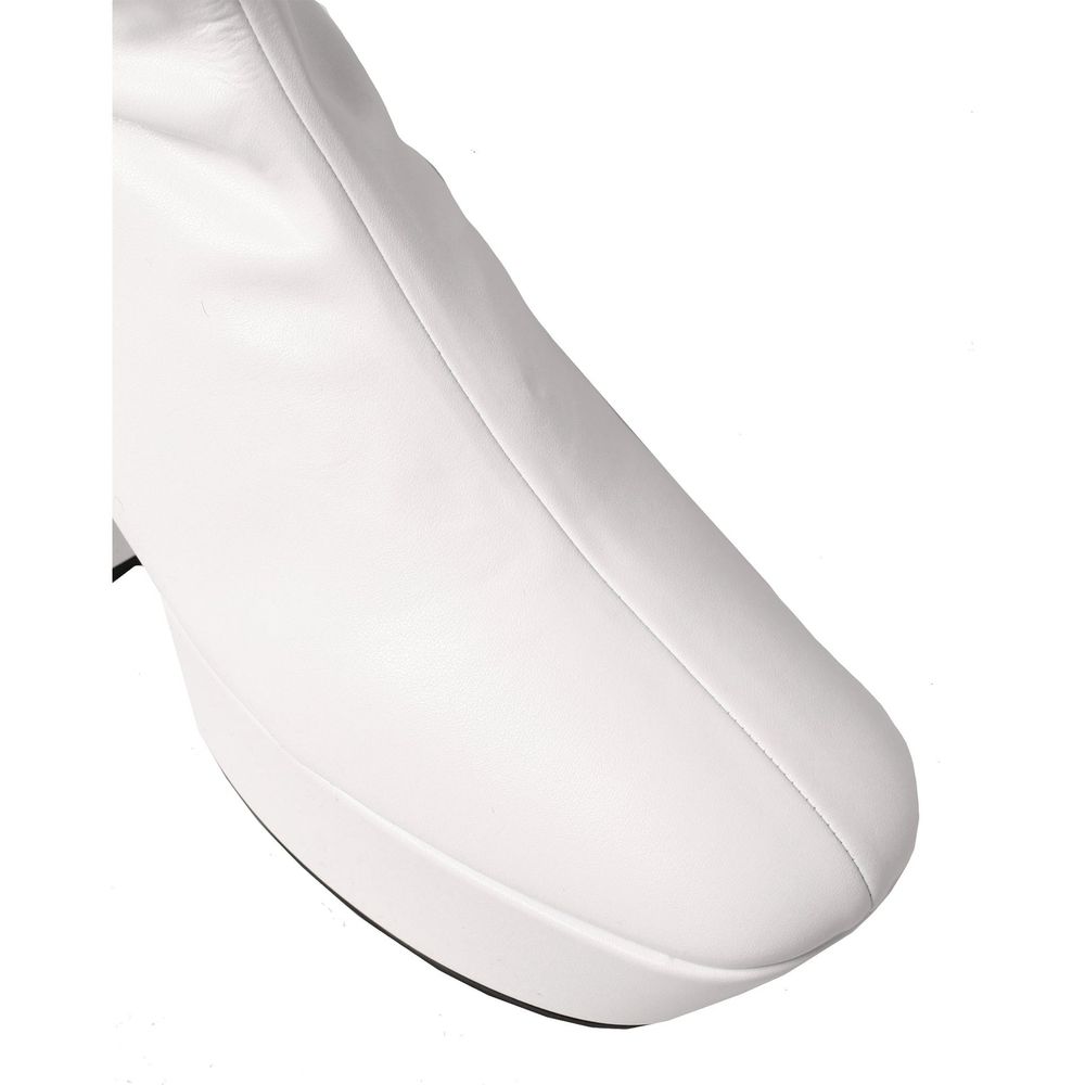 Prada White Polyethylene Boots 1728,75611013280,Boots - Shoes,EU37.5/US7.5,New with tags,Prada,Shoes,White,Women