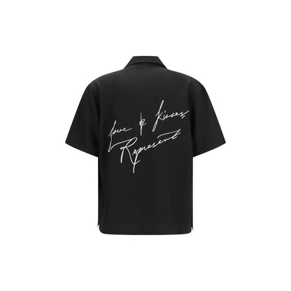 Represent Black Lyocell Pattern Shirt