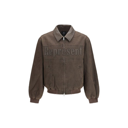 Represent Brown Cotton Bomber 1728,72470364320,Bombers - Jackets & Coats - Clothing,Brown,Clothing,Jackets & Coats - Clothing,L,M,Men,New with tags,Represent,S,XL