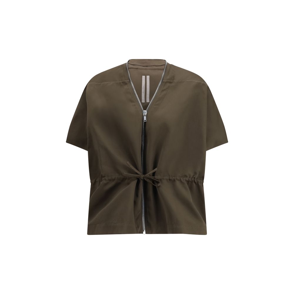 Rick Owens Brown Polyester Shell Jacket 1728,72470364320,Brown,Clothing,Jackets & Coats - Clothing,New with tags,One Size,Rick Owens,Shell Jackets - Jackets & Coats - Clothing,Women