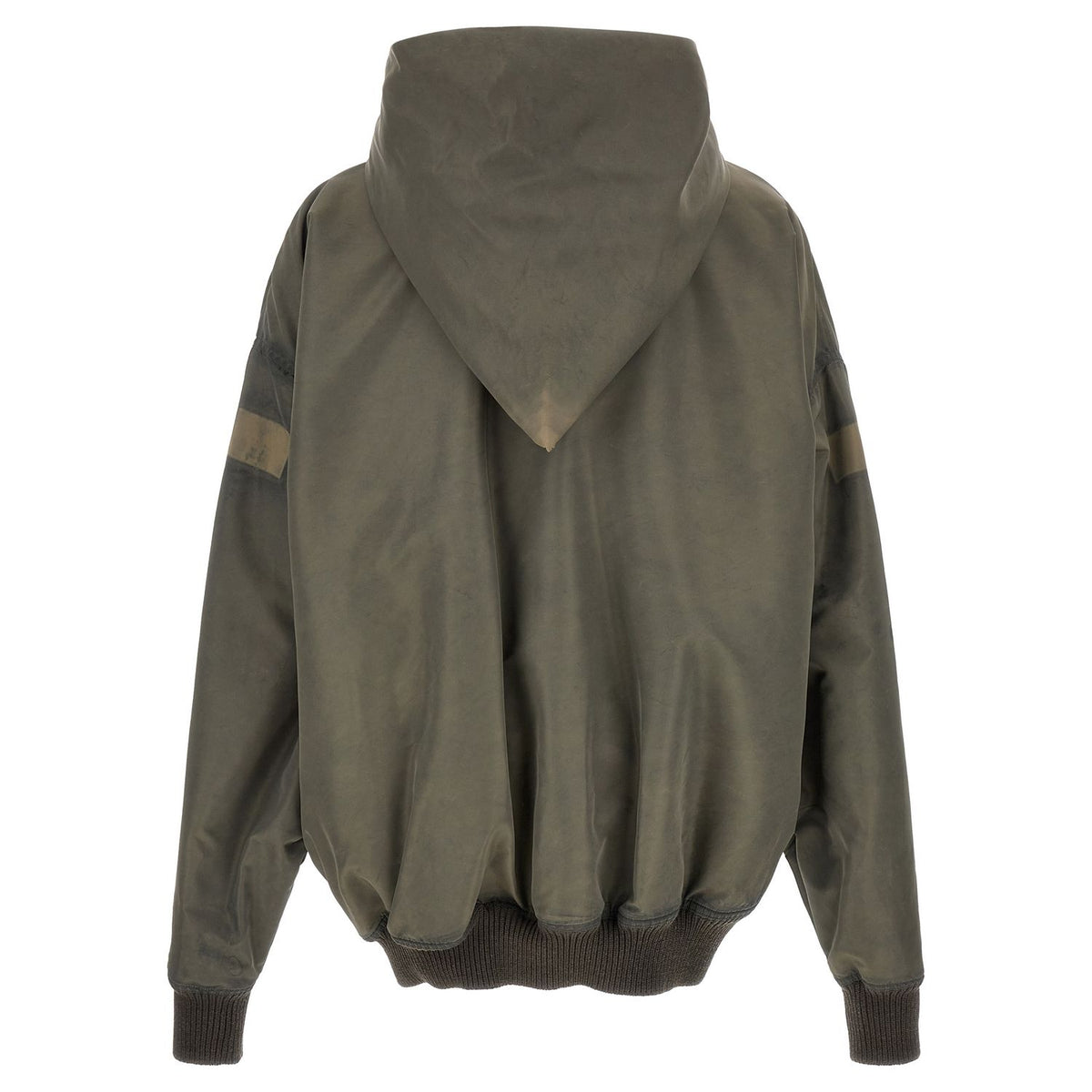 Rick Owens Gray Nylon Shell Jacket