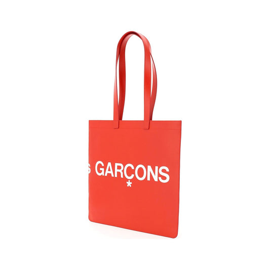 Comme Des Garcons Wallet leather tote bag with logo Shopper Comme Des Garcons Wallet