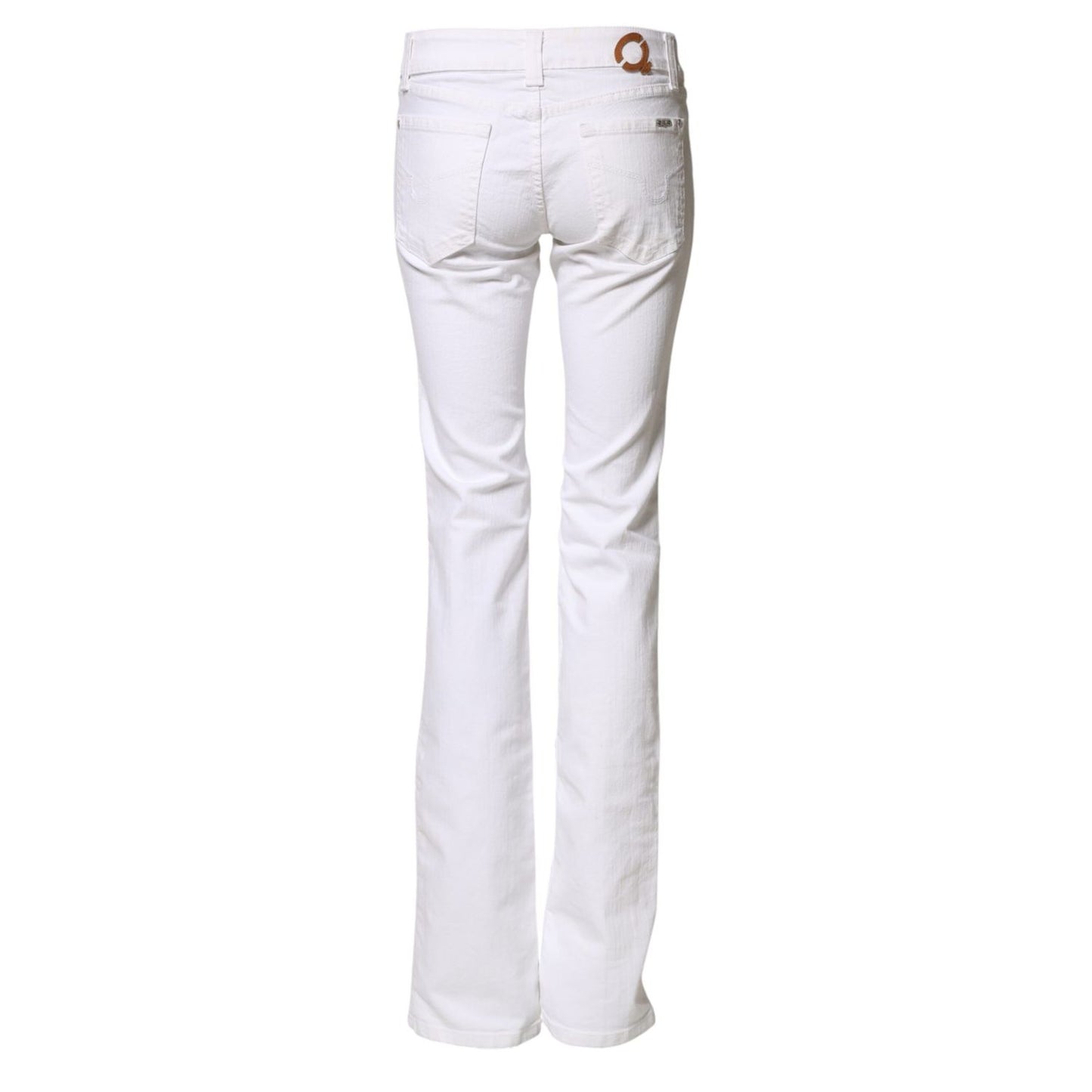 S.O.S White Low Waist Bootcut Denim Jeans
