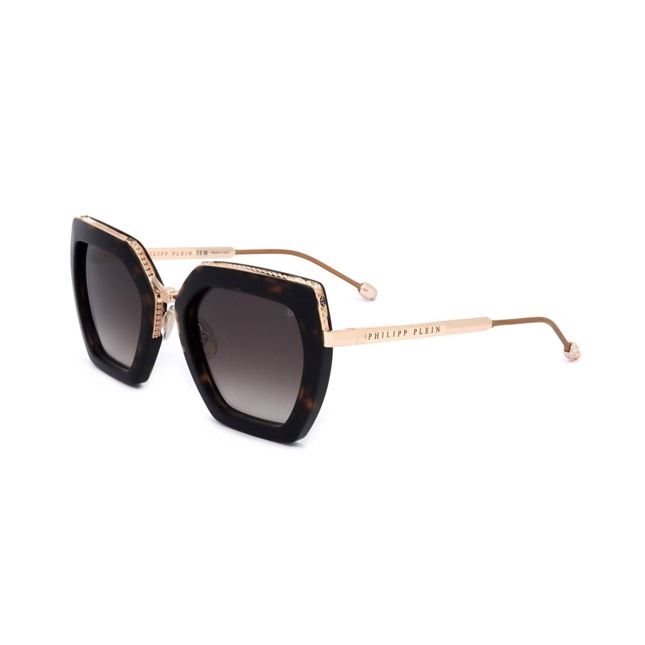 PHILIPP PLEIN SUNGLASSES Mod. SPP097S SHINY SHINY HAVANA