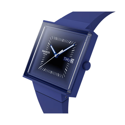 SWATCH Mod. SQUARELY BLACKLIGHT READY STOCKED WATCHES,Wristwatch