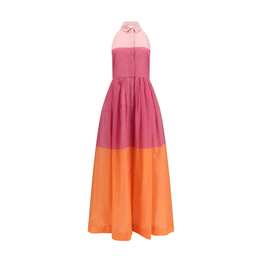 Sara Roka Multicolor Cotton Casual Dress 1728,72470364320,Casual - Dresses - Clothing,Clothing,Dresses - Clothing,IT42 | L,IT44 | L,Midi - Dresses - Clothing,Multicolor,New with tags,Pattern - Dresses - Clothing,Sara Roka,Shortsleeve - Dresses - Clothing,