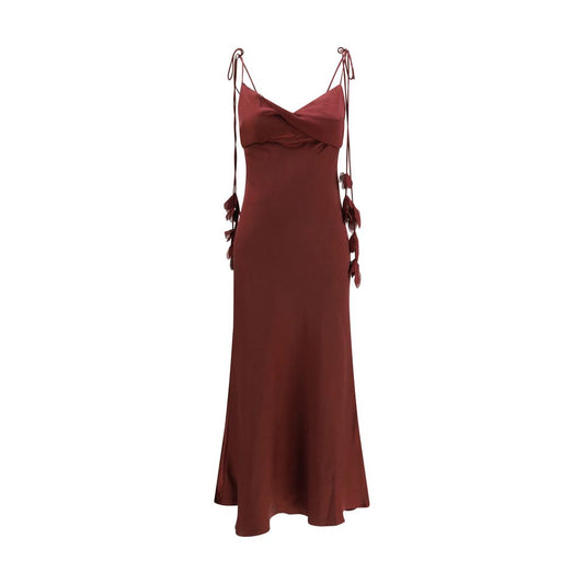 Self-Portrait Bordeaux Polyester Cocktail Dress 10,12,1728,72470364320,8,Bordeaux,Clothing,Cocktail - Dresses - Clothing,Dresses - Clothing,Midi - Dresses - Clothing,New with tags,Pattern - Dresses - Clothing,Self-Portrait,Sleeveless - Dresses - Clothing,