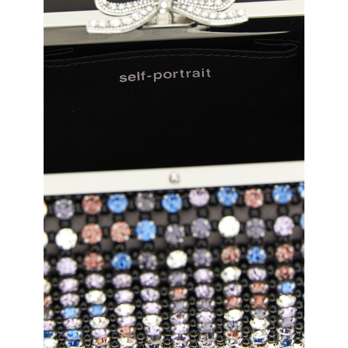 Self-Portrait Multicolor Polyester Clutch Bag