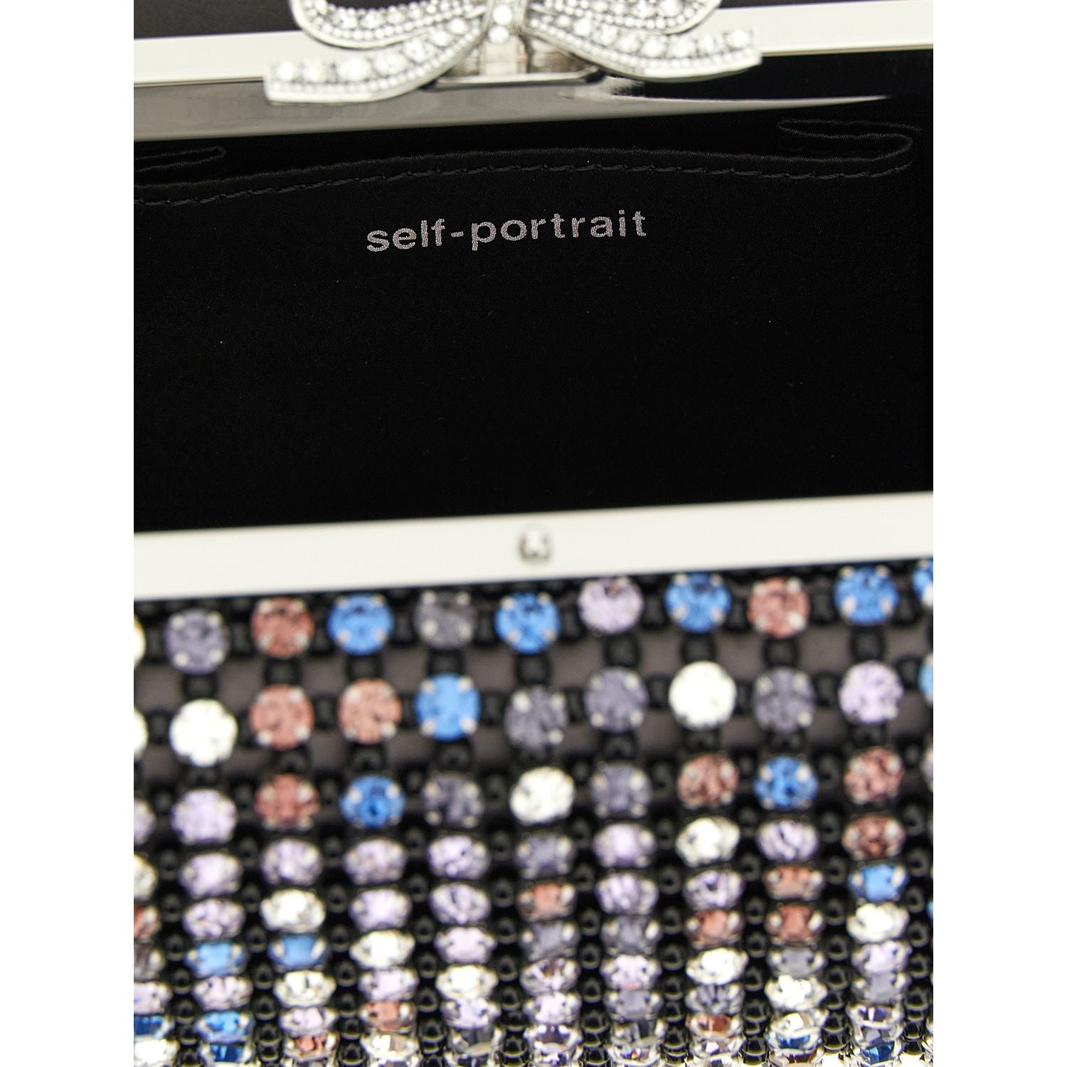 Self-Portrait Multicolor Polyester Clutch Bag