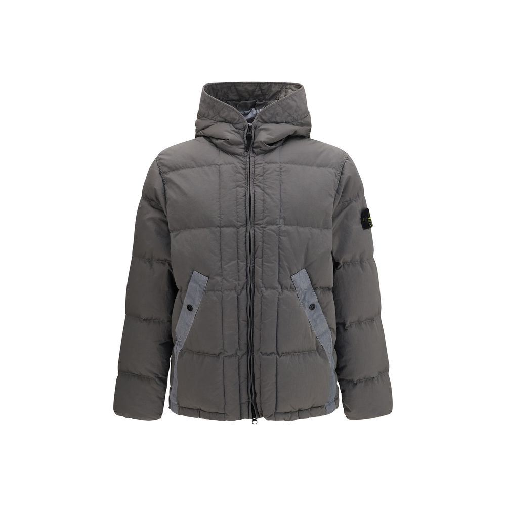 Stone Island Gray Polyamide Shell Jacket