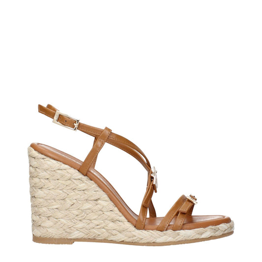 Stuart Weitzman Brown Leather Wedge Sandals 1728,75667636384,Brown,EU36.5/US6.5,EU40/US10,New with tags,Sandals - Shoes,Shoes,Stuart Weitzman,Wedges - Sandals - Shoes,Women